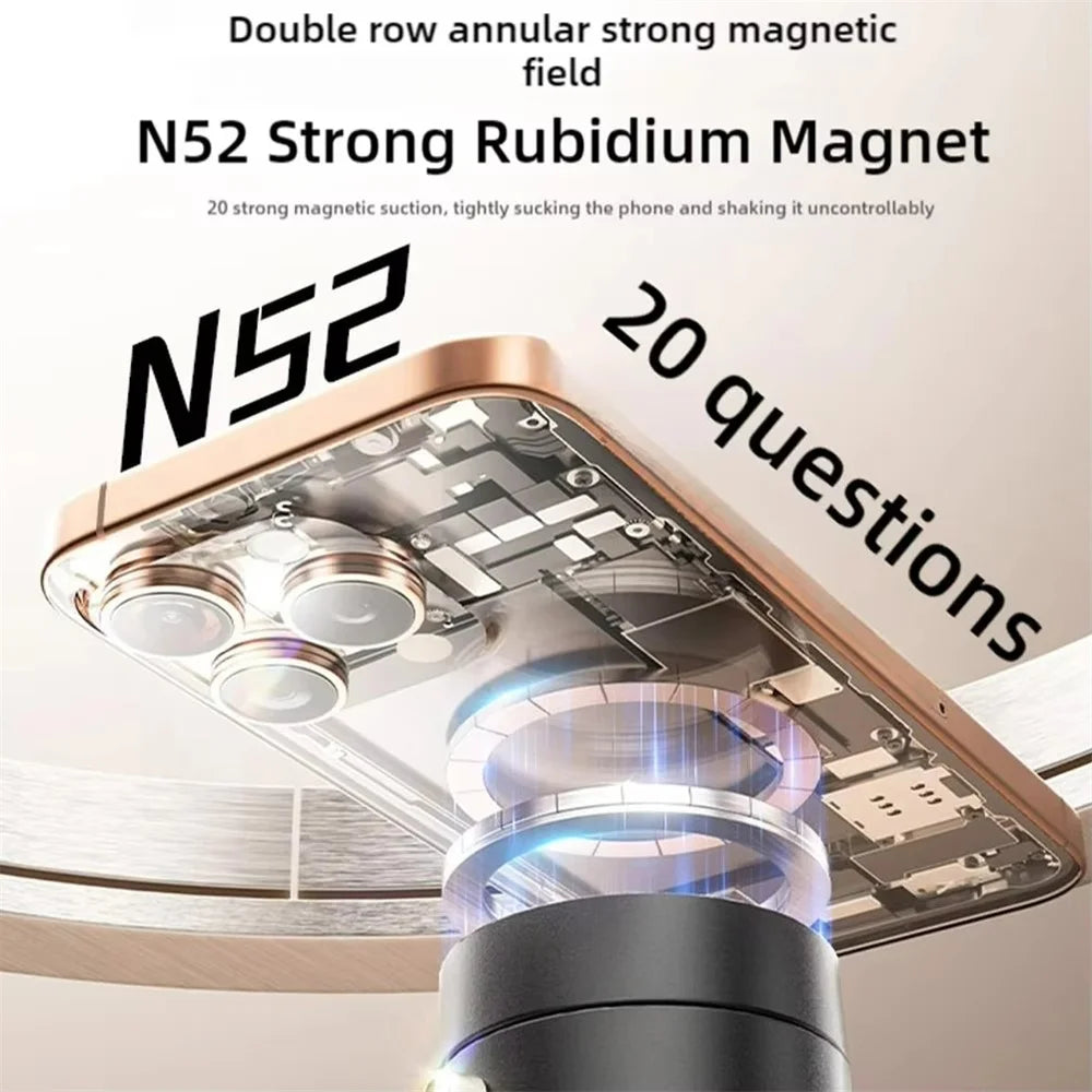 Mobile Phone Vacuum Suction Cup Holder Foldable Desk Stand for iPhone Android Kitchen Lazy Vacuum Double Sided Magnetic Bracket