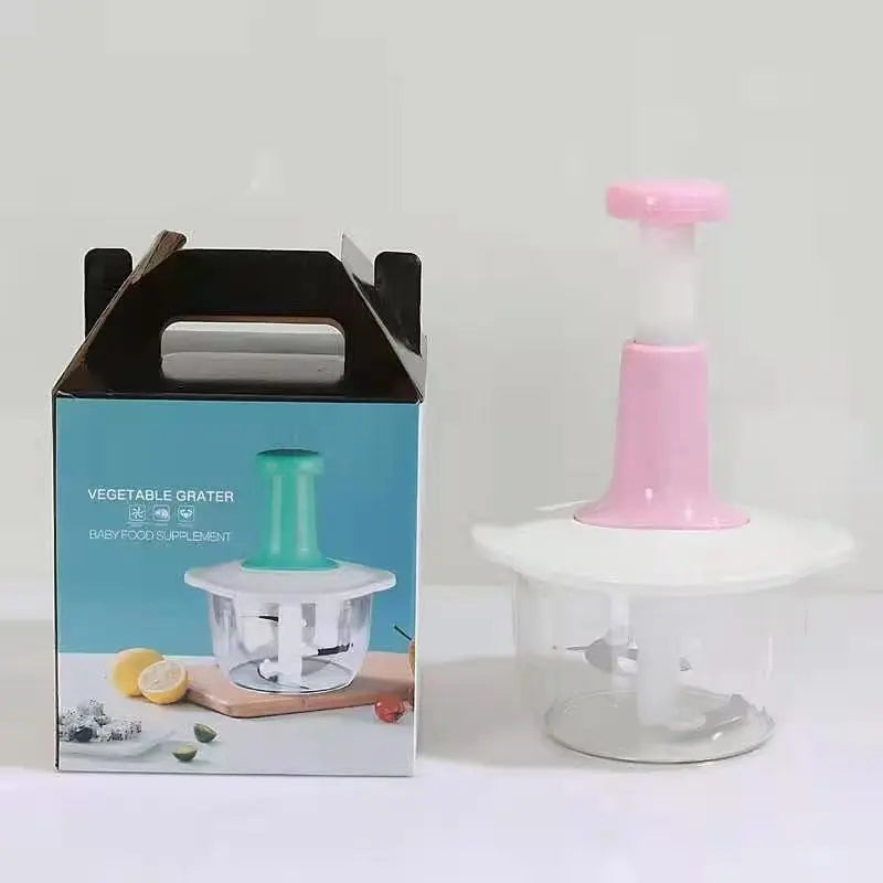 Manual Meat Grinder Press Type Multifunction Vegetable Chopper Kitchen Home Food Cutter Garlic Pepper Grinding