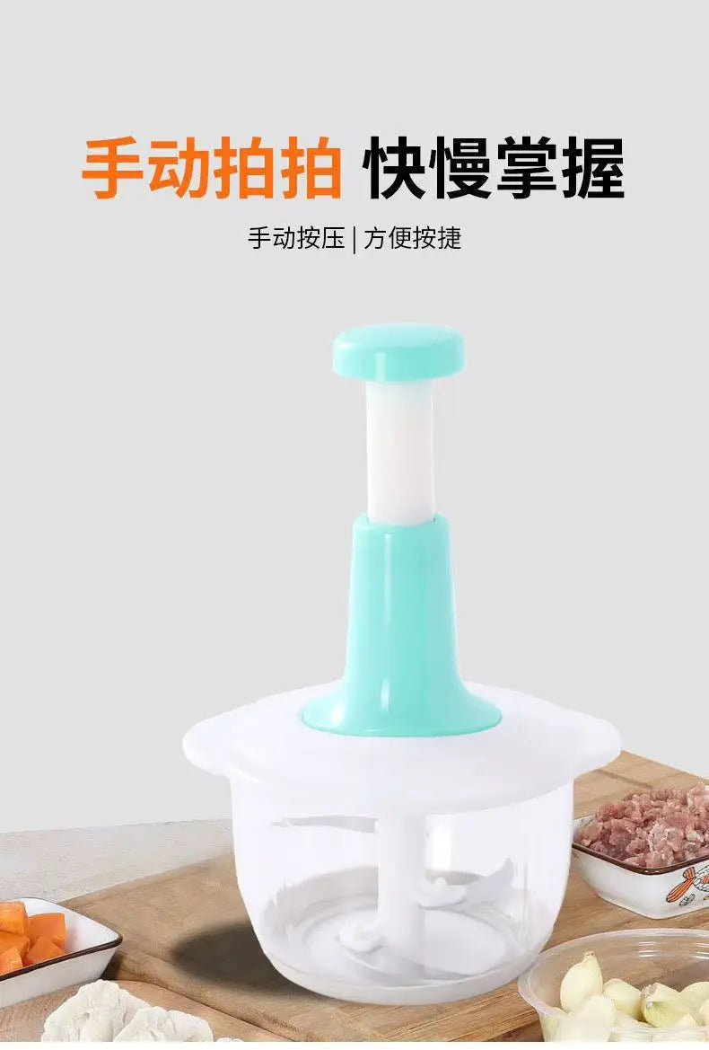 Manual Meat Grinder Press Type Multifunction Vegetable Chopper Kitchen Home Food Cutter Garlic Pepper Grinding