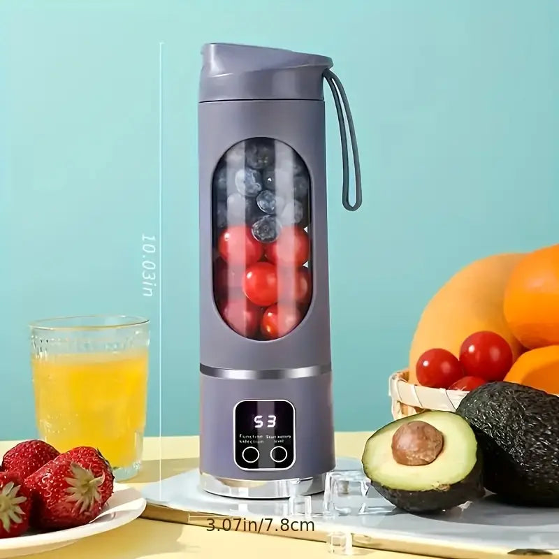 Mini Portable Electric Juicer Blender – USB Rechargeable, 380ML