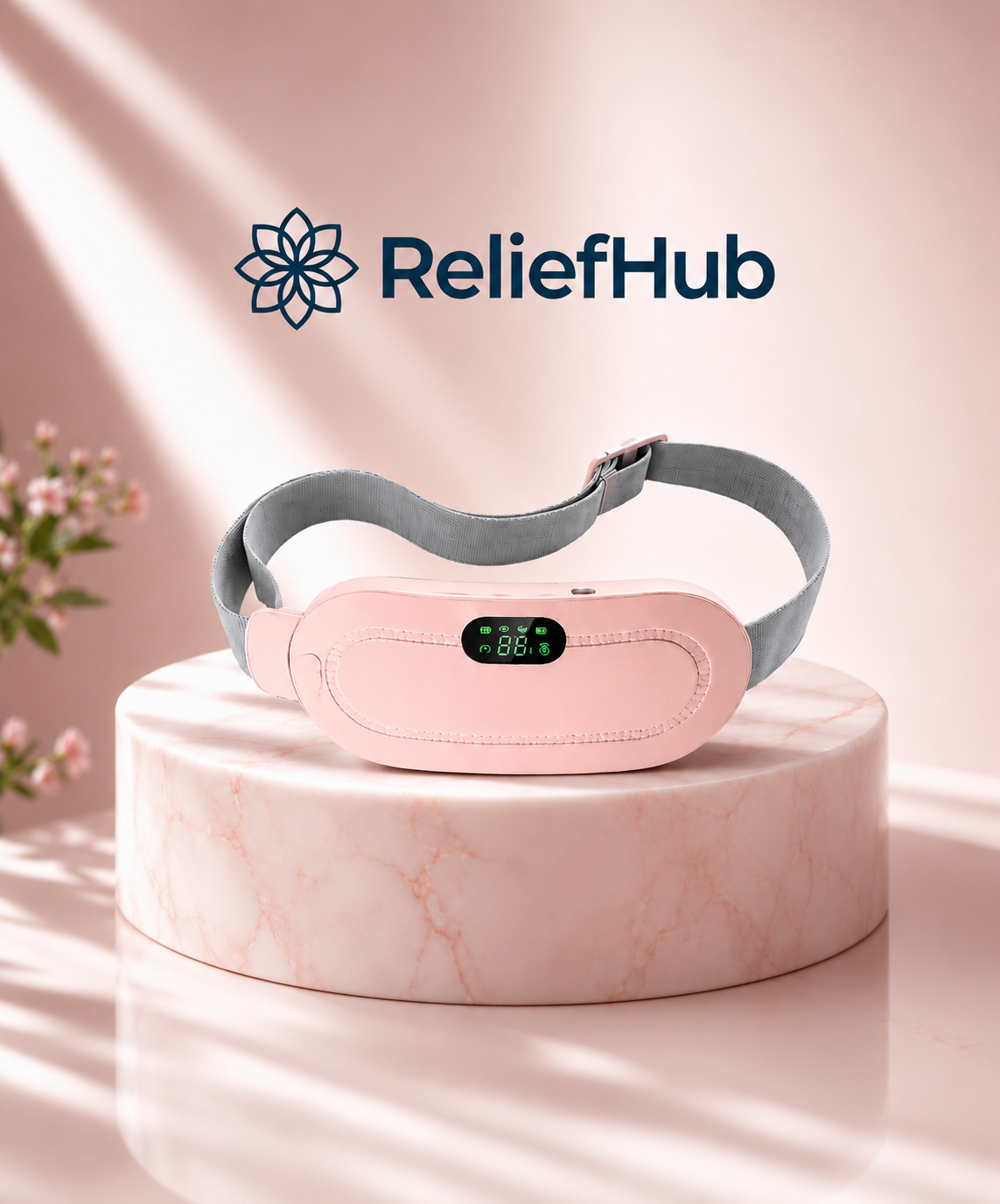 ReliefHub™ Smart Menstrual Heat Therapy Belt – Portable Period Pain Relief & Comfort