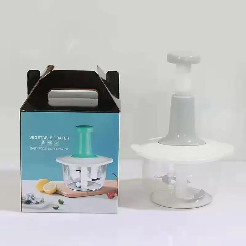 Manual Meat Grinder Press Type Multifunction Vegetable Chopper Kitchen Home Food Cutter Garlic Pepper Grinding