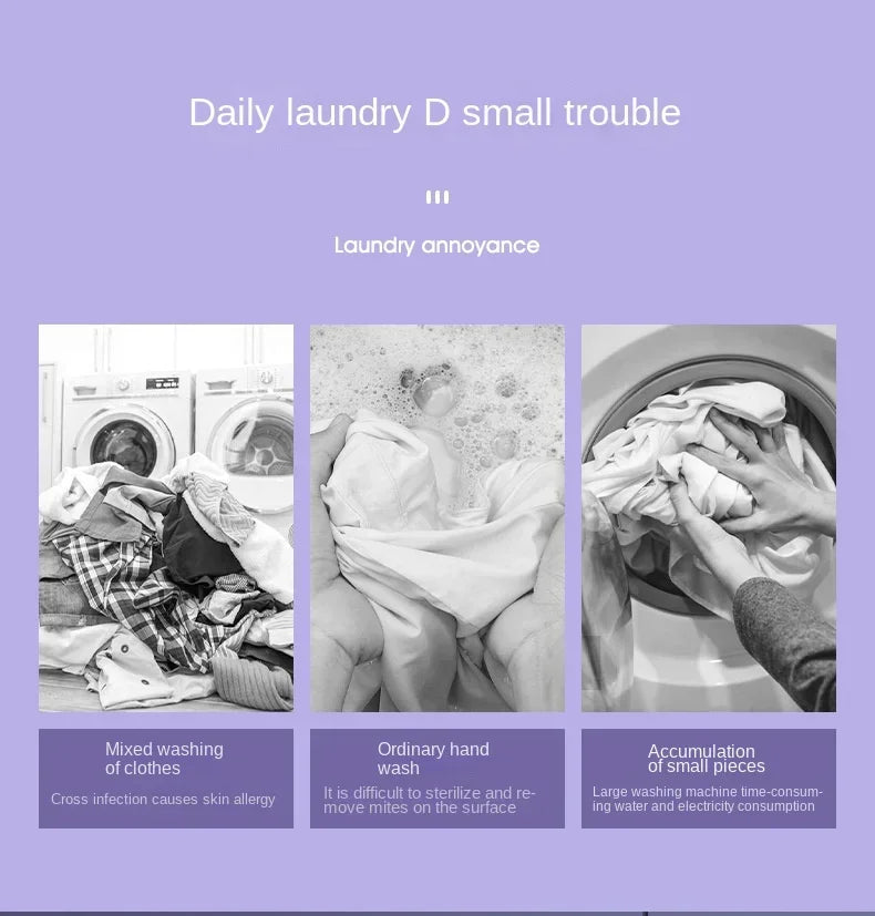 Portable Folding Mini Washing Machine Bucket for Clothes Socks Underwear Cleaning Washer Portable Small Travel Washing Machine